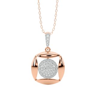 Yasna Round Diamond Pendant